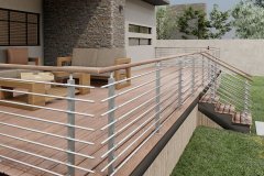 Example illustration of contemporary deck railing