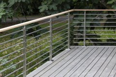 Modern deck railing
